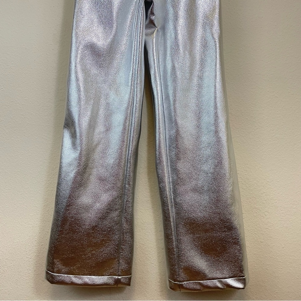 Laagam Metallic Wide Leg High Rise Pants Nwt Size Xxs — image 7 of 8